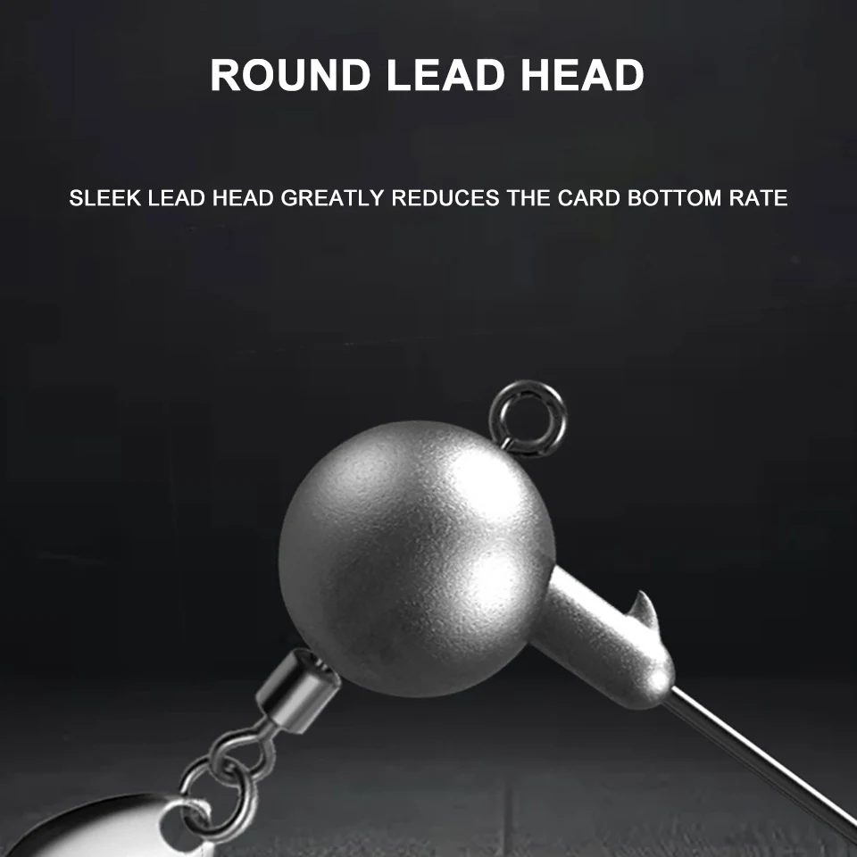 WALK FISH рыболовные крючки круглой формы с шариковой головкой 5 шт./лот 2 3 г/4 г/6 г/8 г -