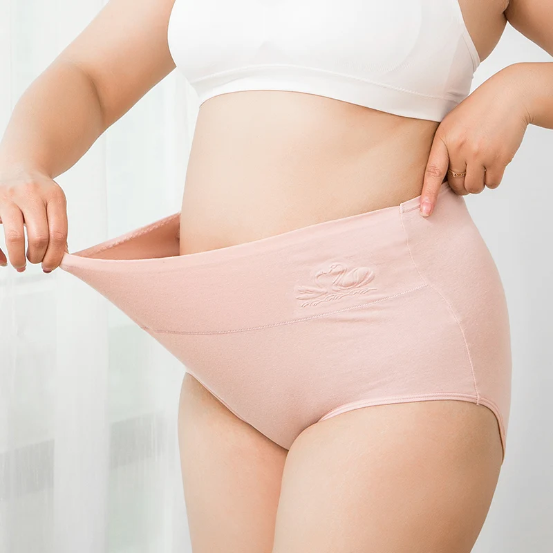ZJX размера плюс 5XL 4 предмета в комплекте Трусики с высокой талией для женщин