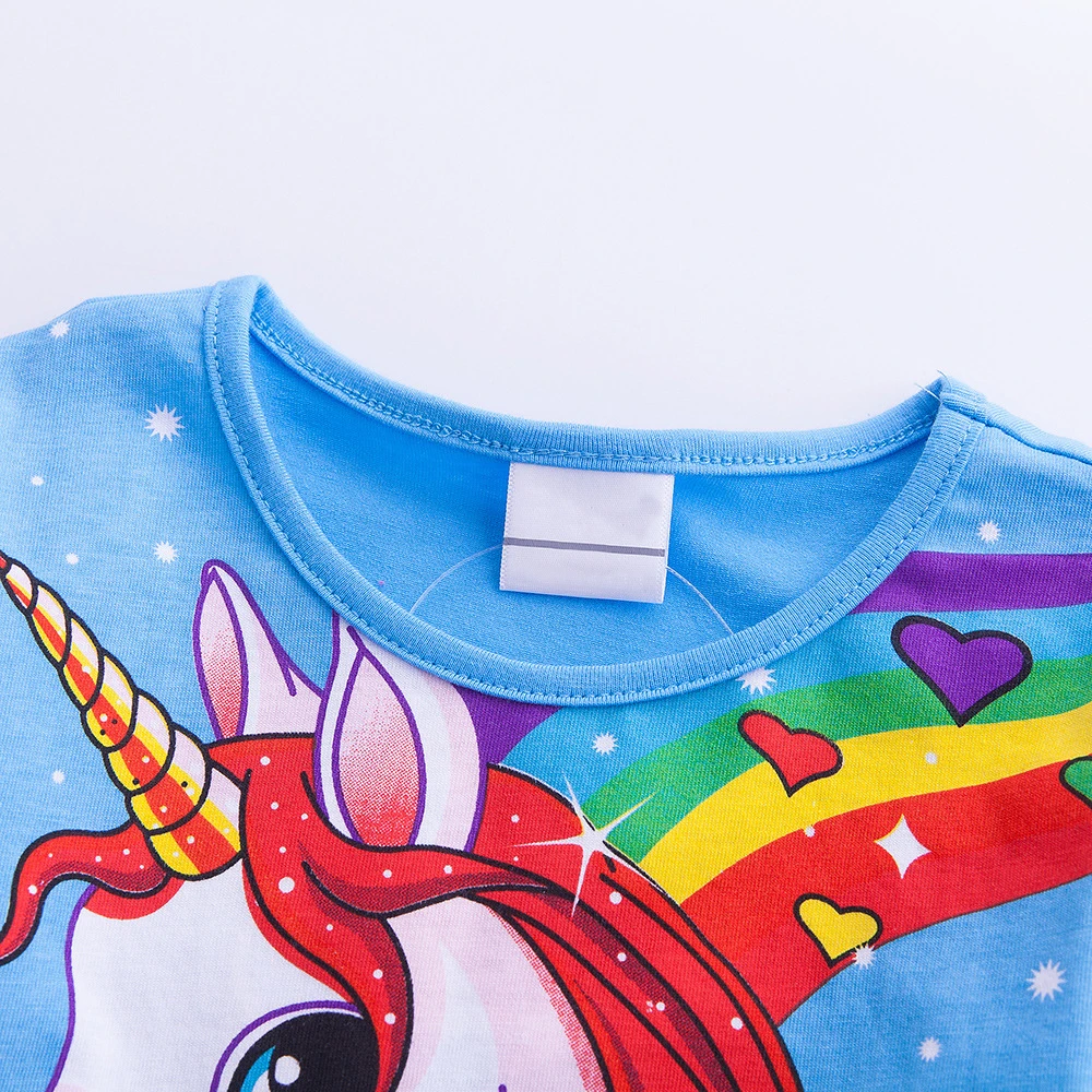 Vgiee Unicorn Dress Baby Girls Clothes Children Summer 2019 Brand Dresses for 3 Years Kids Long Sleeve CC551 | Детская одежда и