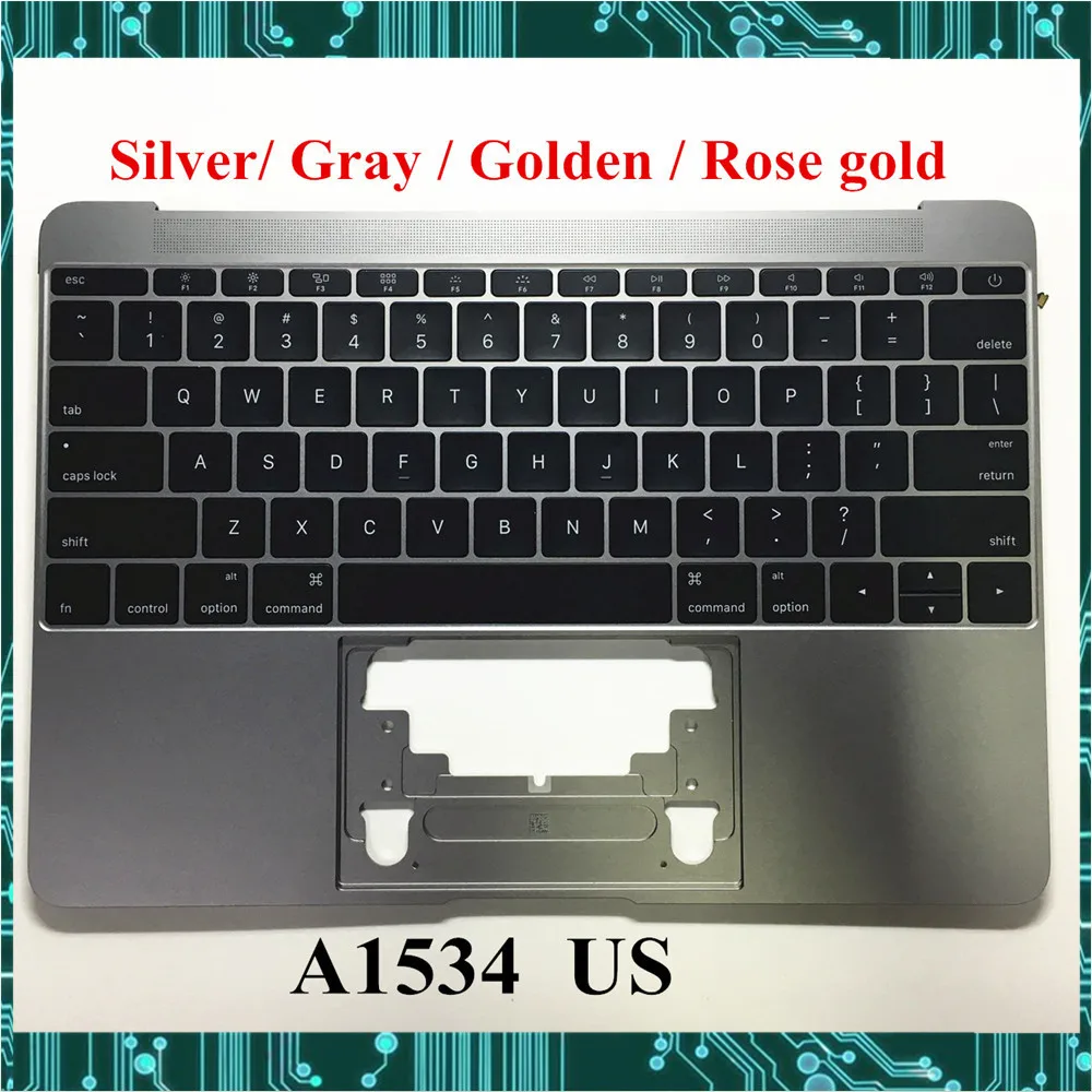 Оригинальная клавиатура для Macbook 12 '&#x27A1534 US с подсветкой topcase Top case серый