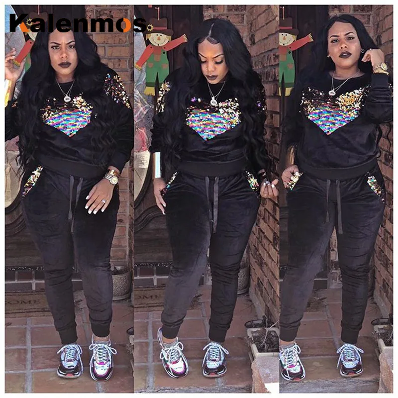 Комплект из 2 предметов длинные штаны осенний свитер брюки спортивные костюмы