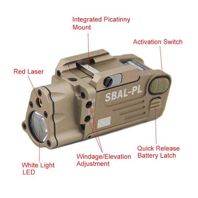 Тактический фрезерный станок с ЧПУ для изготовления SBAL PL светодиодный оружие