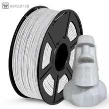 3D PLA Filament Marble Stone Color 1kg 1.75mm Texture High Toughness Diameter Tolerance 0.02mm FDM 3D Printer Printing Materials