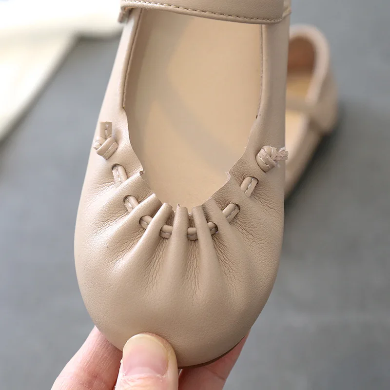 Весна 2020 детская обувь принцессы Детские Девочки плетеные туфли на плоской