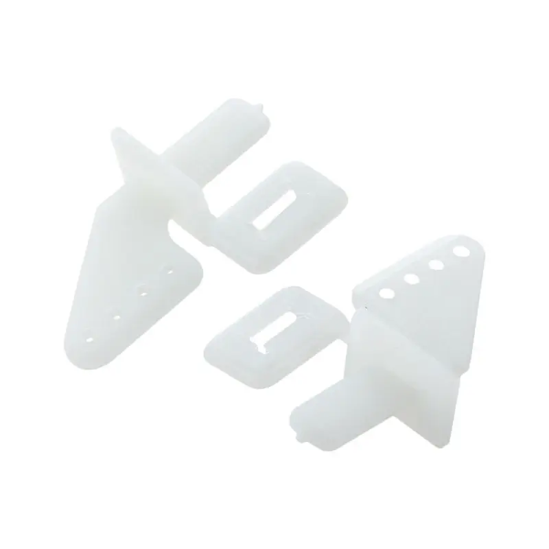 4 пары белый пластик отверстия управления рога для RC Игрушечная модель