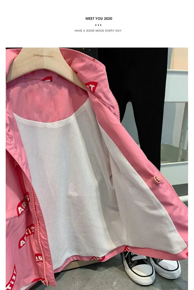 

baby kids Girl's spring coats new children's clothes autumn fashion windbreaker baby kids girls casual tops clothing P5046