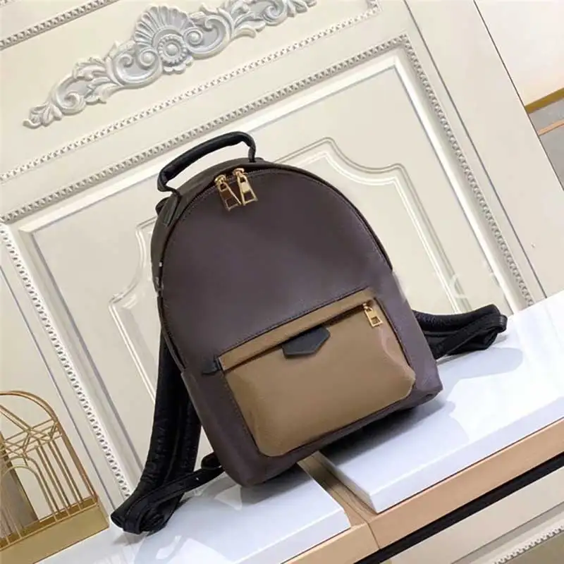 

Коричневый Женский мини-рюкзак роскошный дизайн Реплика роскошная классическая Холщовая Сумка через плечо известный бренд модный рюкзак д...