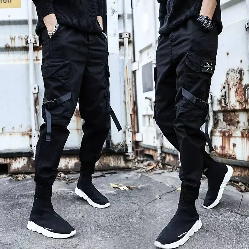 

Cargo Harem Patckwork Pants Mens Casual Joggers Baggy Trousers Harajuku Streetwear Hip Hop Pants Men Fashion Sweatpants Male