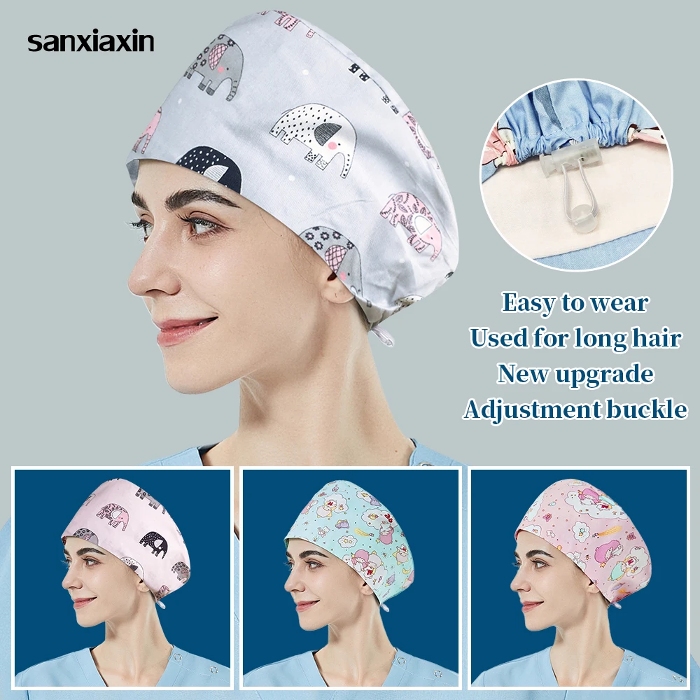 Шляпы женские с регулируемой пряжкой головные уборы для зоомагазина принтом