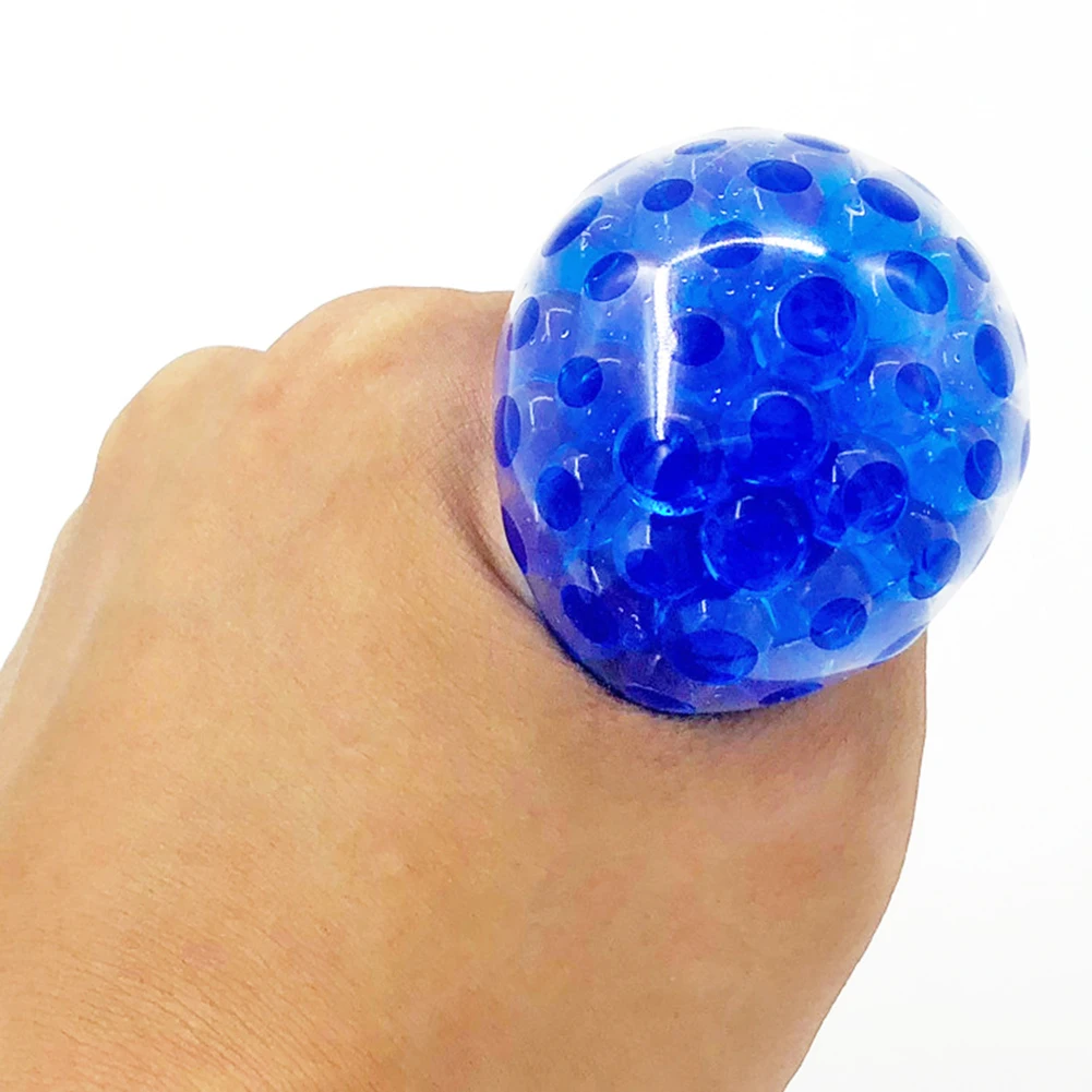 Juguete de descompresi&oacute;n, bola original de m&uacute;sica para amasar, cuentas de colores transparentes, juguete de descompresi&oacute;n para apretar, 1 unidad, Color aleatorio-3