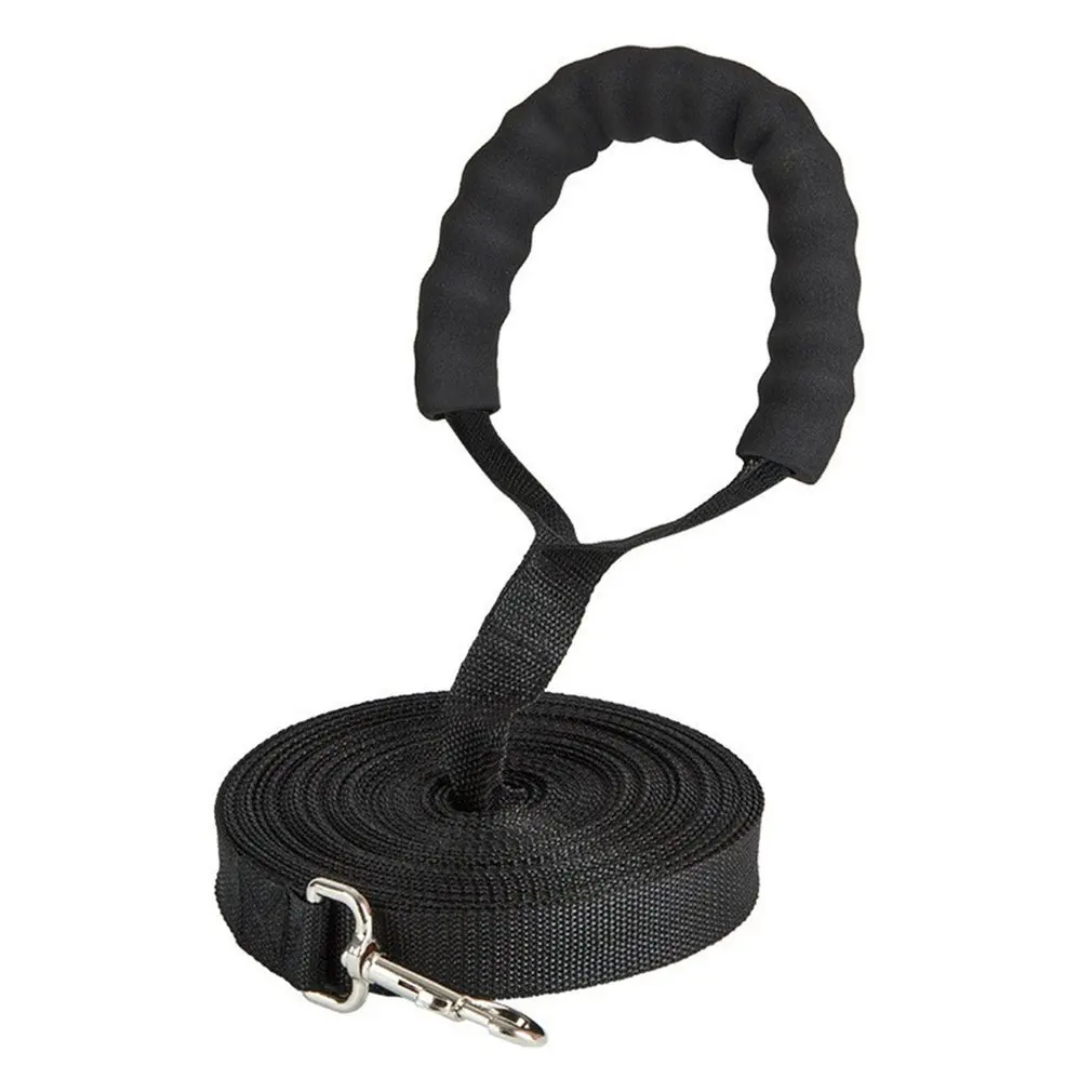 

Long Nylon Leash For Dog Lanyar Outdoor Training Walk 2.5cm Width Long 5M 10M 15M 20M 30M Lead With Cotton Handle