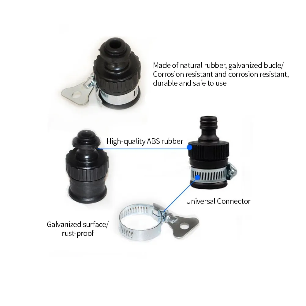 

Universal Tap Connector Adapter Faucet Adapter Quick Joint Multifunction Durable Water Hose Pipe Faucet Connector
