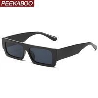 peekaboo male black flat top sunglasses women square pink uv400 rectangular glasses for men leopard 2021 fashion accessories