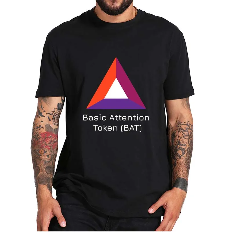 

Basic Attention Token Coin T-shirt Cryptocurrency BAT Crypto Lovers Tee Tops High Quality Soft Cotton Summer T Shirt EU Size