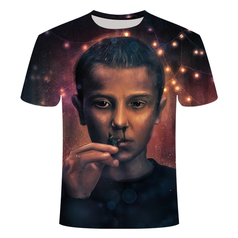 Футболка детская с 3D принтом очень странные дела|Мужские футболки| |