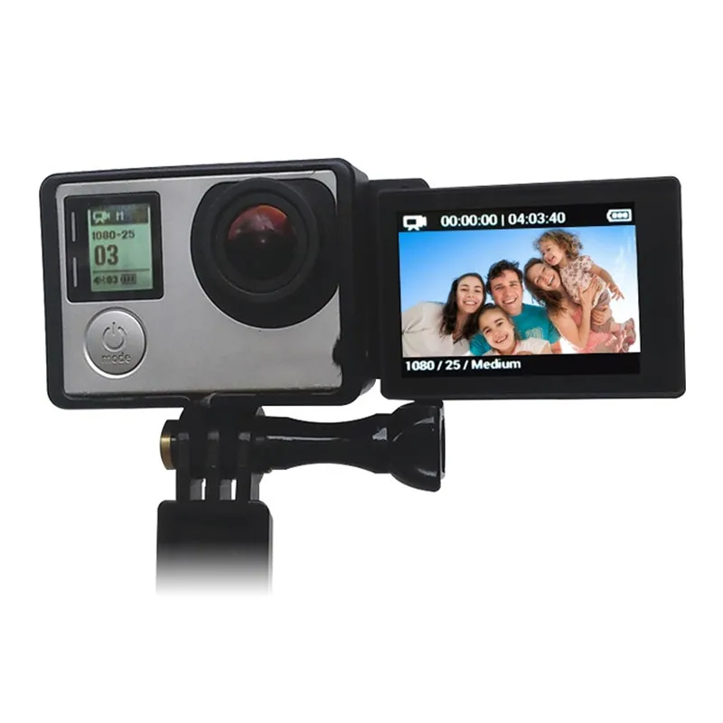 Аксессуары для GoPro BacPac экран разъем адаптер для GoPro Hero 4 Hero 3+ 3 камеры ЖК-монитор селфи конвертер коробка