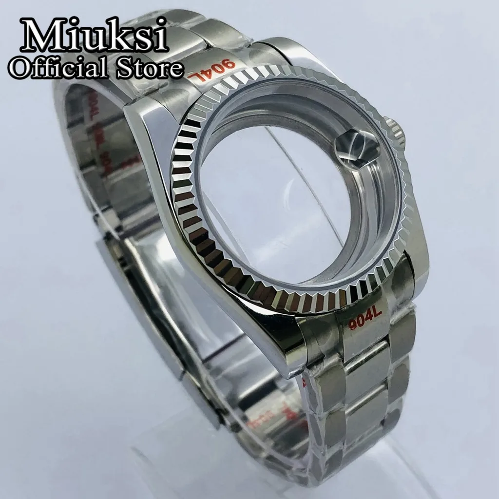 Чехол Miuksi 36 мм/40 мм с сапфировым стеклом подходит для даты NH35 NH36 ETA2824 2836 Miyota 8205 8215