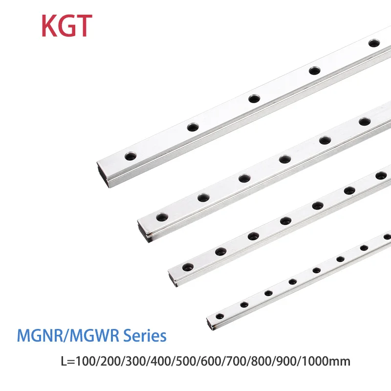 Миниатюрная линейная направляющая KGT для 3D принтера MGN7R MGN9R MGN12R MGN15R L 100 350 400 500 600 800 мм, 1 шт., линейная направляющая MGN, запчасти для ЧПУ