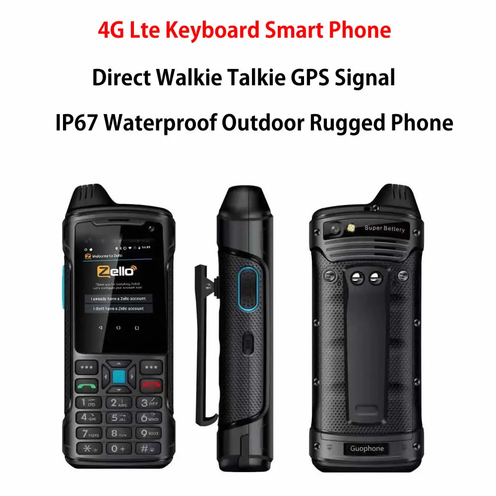 Новинка 4G Lte Клавиатура Смартфон прямая рация уличный функциональный телефон IP67