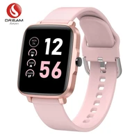 smart watch support sleep monitor thermometry heart rate music remote control remote camera 1 54inch dw 503 pink dream sport