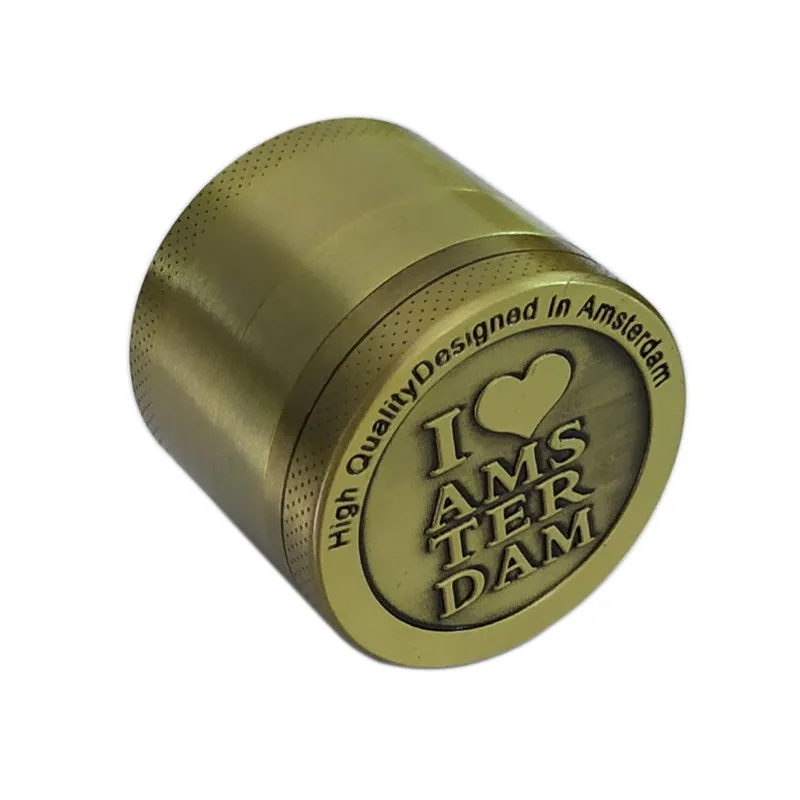 Новый Амстердам измельчитель табака любовь курильщик бронза 40 мм 4 Слои