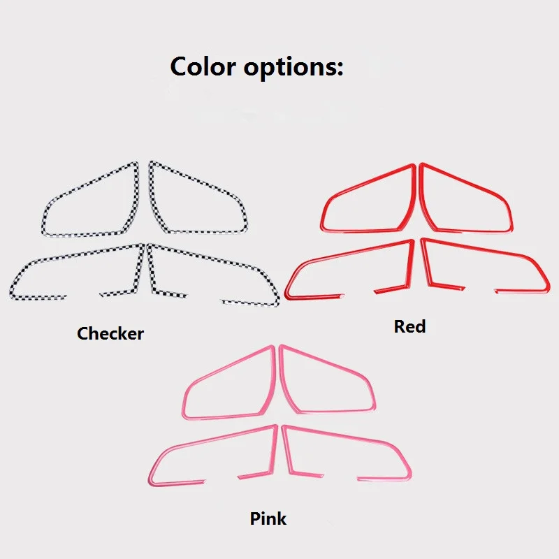 4 шт. авто интерьер автомобиля молдинги дверь аудио динамик отделка кольцо Крышка