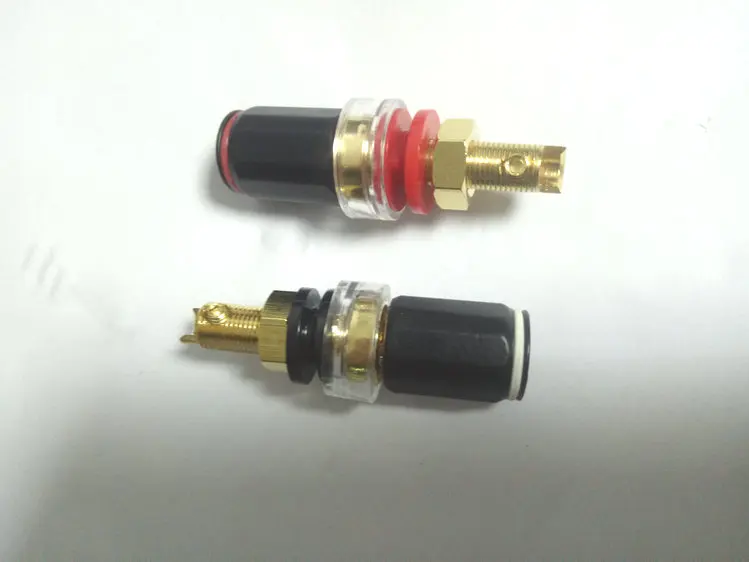 2 шт. высокое качество Медь переплетная клемма для динамика 4 мм разъем типа