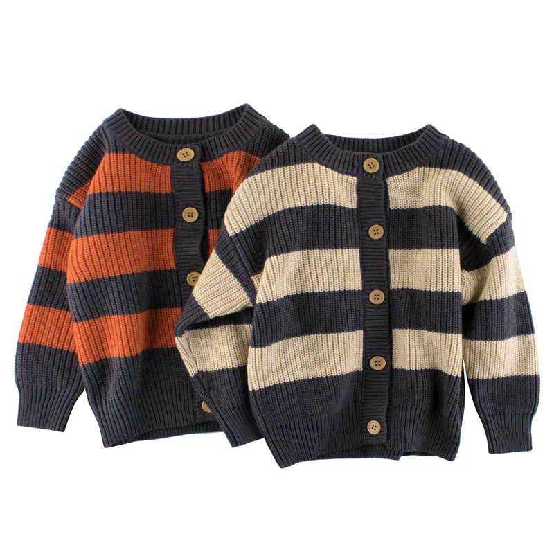 

Kids Baby Sweater Boys Girls Sweaters Cardigans Autumn Causal Toddler Long Sleeves Knitwear Jackets Winter Children Knit Tops