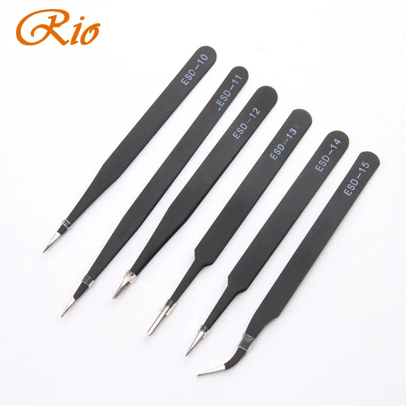 1 шт. антистатические щипцы для ремонта электроники|Промышленные пинцеты| |