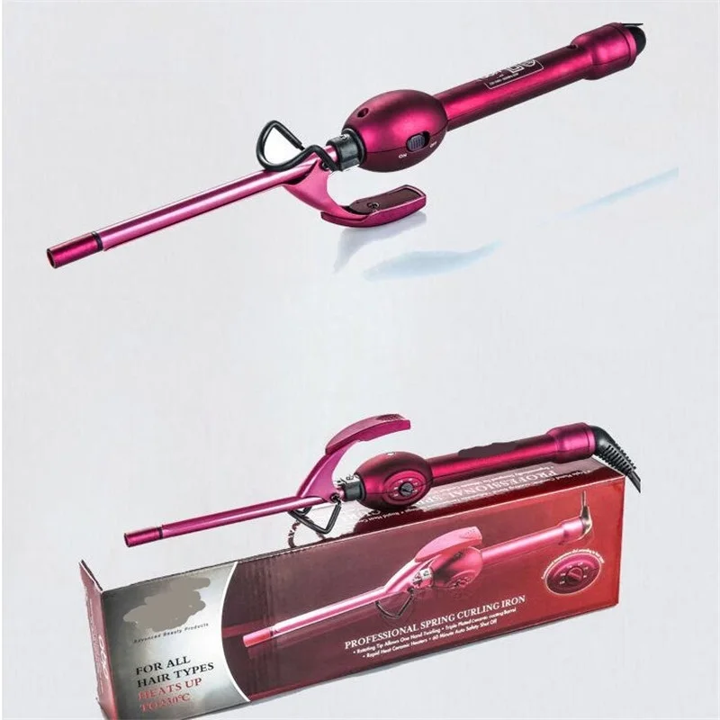 Электрический Для мужчин короткие волосы щипцы для завивки волос 9 мм Турмалин