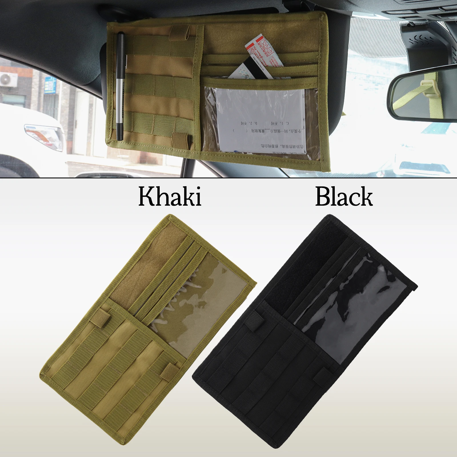 Тактическая мягкая Автомобильная Солнцезащитная панель органайзер для