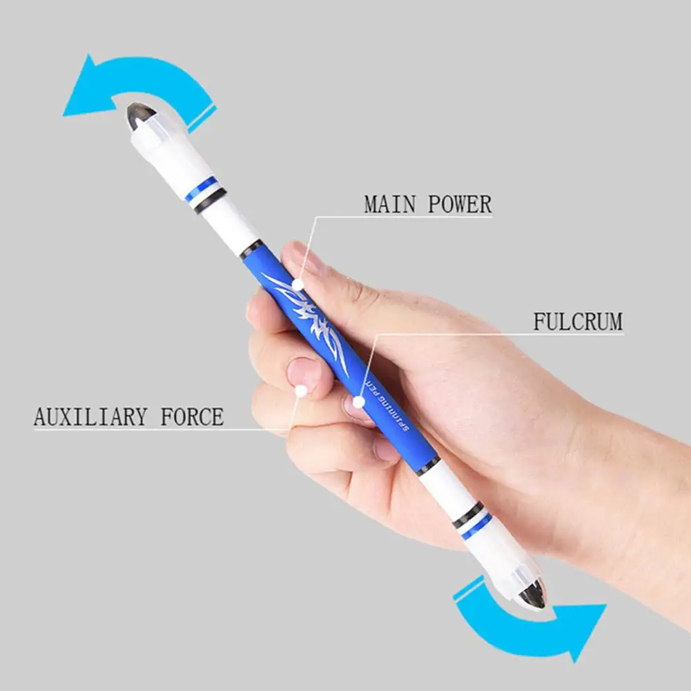 

ZG-5096 Smooth Surface Ant-slip Anti-drop Spinning Rotation Pen with 0.5 Pen Head for Fluent Writing