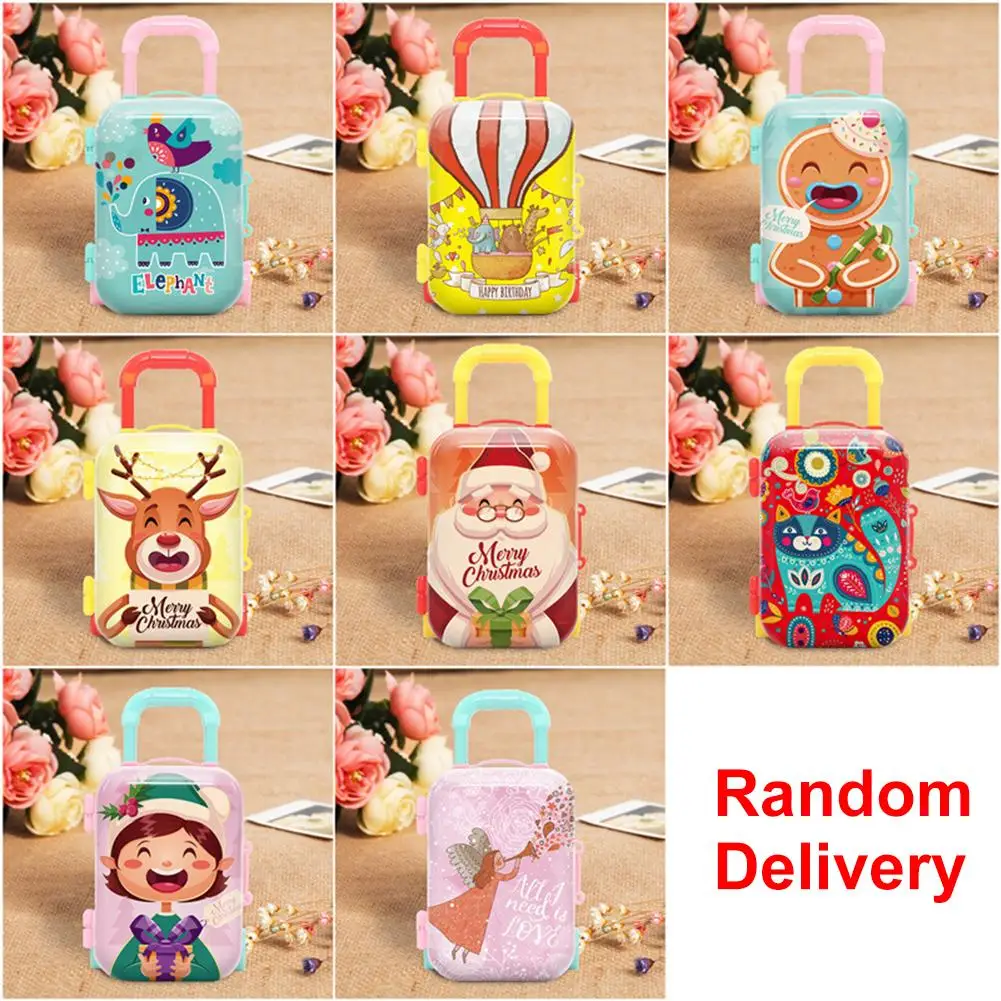 Рождественская жестяная банка 3 вида стилей милый ребенок подарок сумка подвеска
