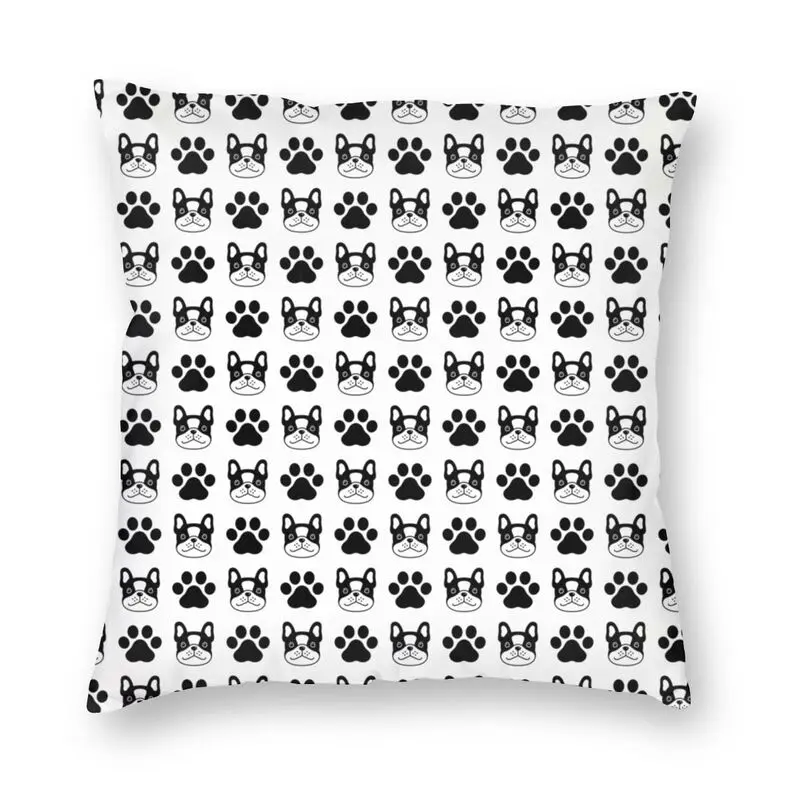 

Cute French Bulldog Paw Throw Pillow Case Home Decorative Custom Square Dog Animal Cushion Cover 45x45cm Pillowcover for Sofa