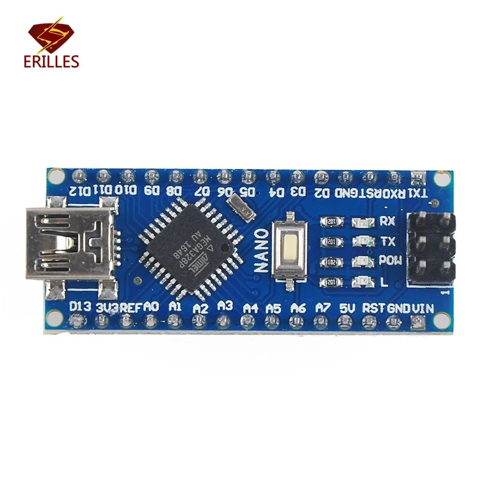 Плата Mini Nano V3.0 R3 плата микроконтроллера ATMEGE328P с USB кабелем для Arduino ATMEGA328P