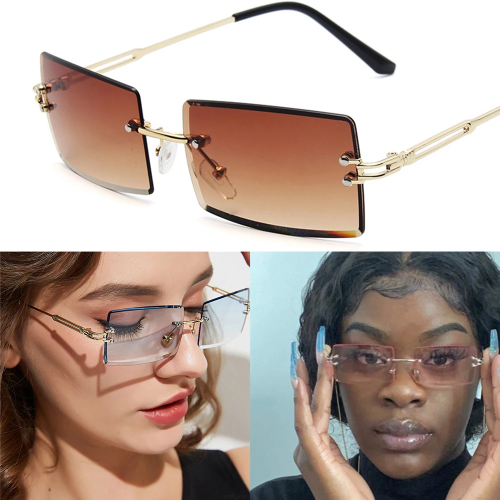 Роскошные брендовые прямоугольные женские солнцезащитные очки 2019 Женские