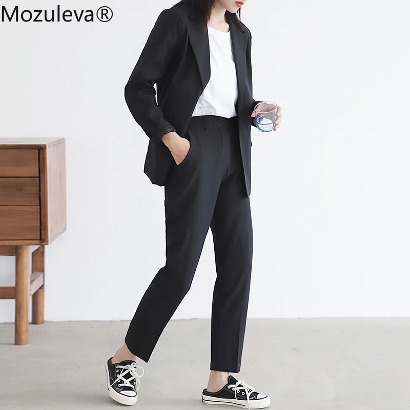 Mozuleva 2020 Винтаж зеленый Для женщин костюм с блейзером длинным рукавом на одной