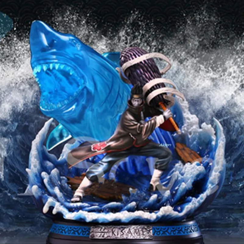 1" Статуя Наруто Akatsuki бюст Hoshigaki Kisame полноразмерный портрет Samehada GK Коллекционная модель игрушки коробка 47 см Z2729