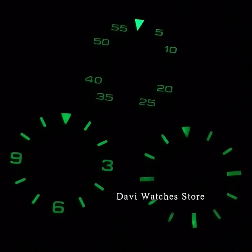 Новый 29 мм стерильный циферблат для часов зеленый светящийся подходит NH35/NH35A