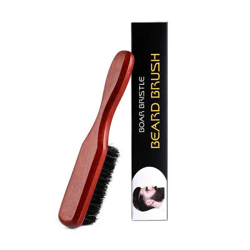 

Soft Boar Bristle Wood Beard Brush Hairdresser Shaving Tool Men Mustache Comb Beard Hair Comb Hair Accessories Dropshipping