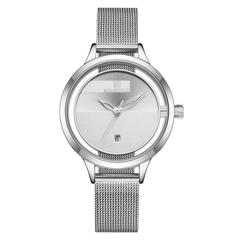 

Top Brand NAVIFORCE Women Luxury Quartz Watch Ladies Fashion Stainless Steel Watches Female Simple Wristwatch Relogio Feminino