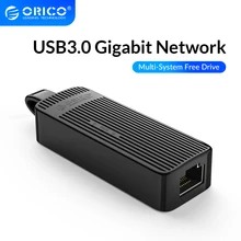ORICO USB Ethernet Adapter USB 3.0 2.0 Network Card to USB RJ45 Lan for Windows7, 8, 8.1.10, Mac OS and Linux