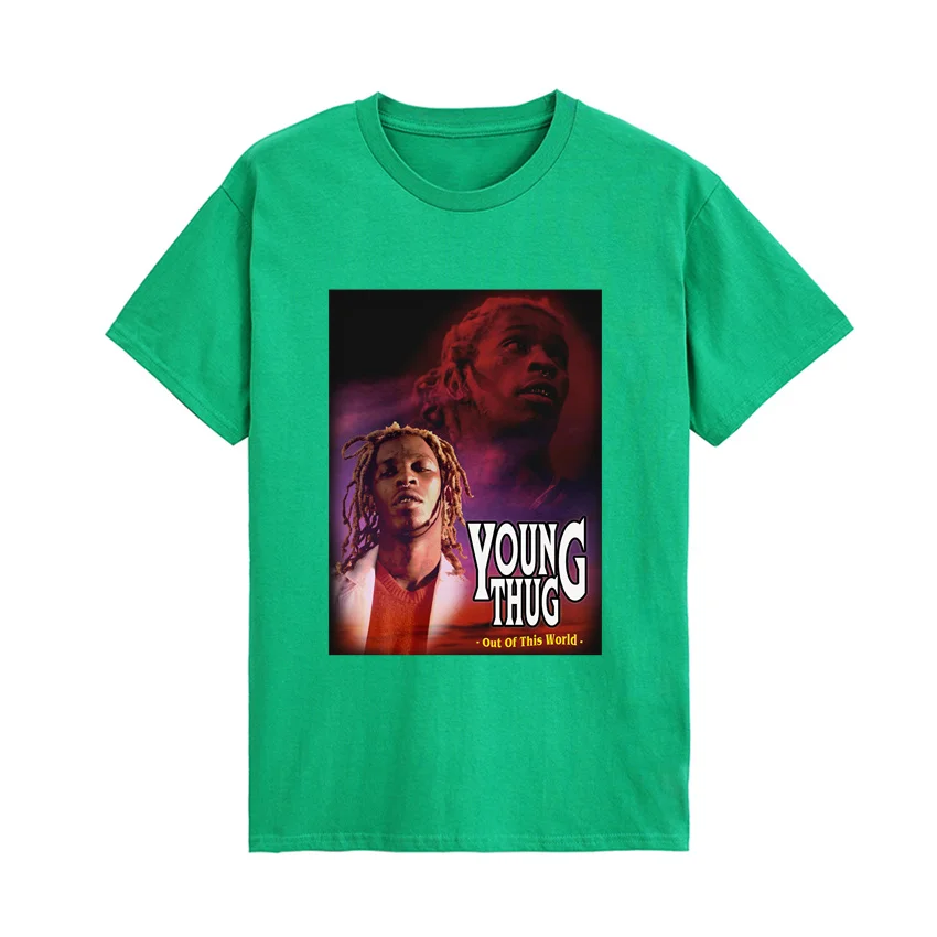 

Young Thug Popular Graphic Casual Summer Mens T Shirt Short Sleeve Cotton Shirts O-Neck Tee T-Shirts Loose High Street Clothes