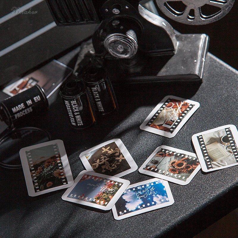 XINAHER 10 листов/сумка винтажная черная белая пленка для фотографий наклейка