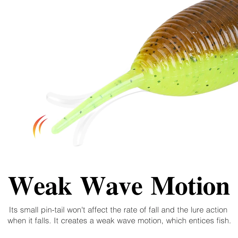 Приманка рыболовная силиконовая 96 5 мм без грузила | Спорт и развлечения