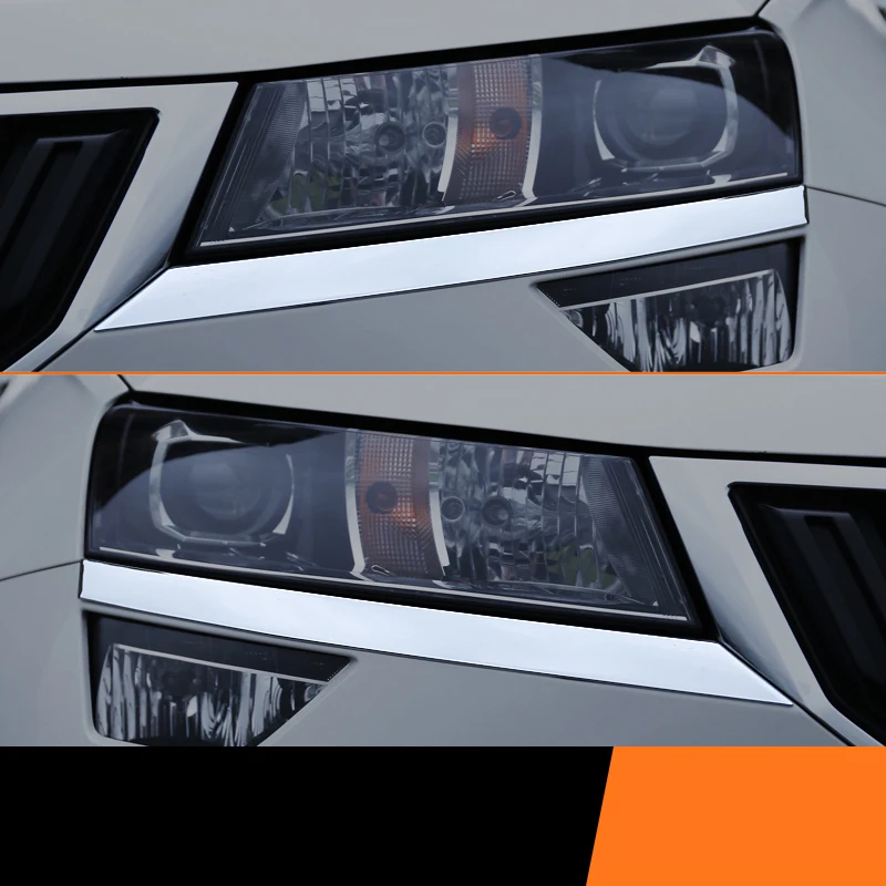 Lsrtw2017 Abs украшение для автомобильной фары для Skoda Kodiaq интерьерные молдинги аксессуары