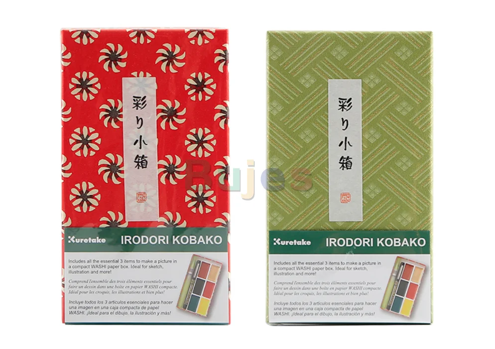 Kuretake 6 цветов маленькая коробка растворимый однотонный акварельный пигментный