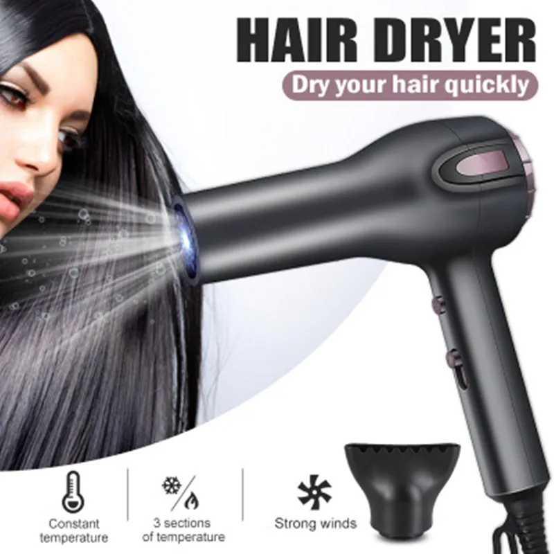 Фен для парикмахерской Anion мощный и быстросохнущий профессиональный инструмент