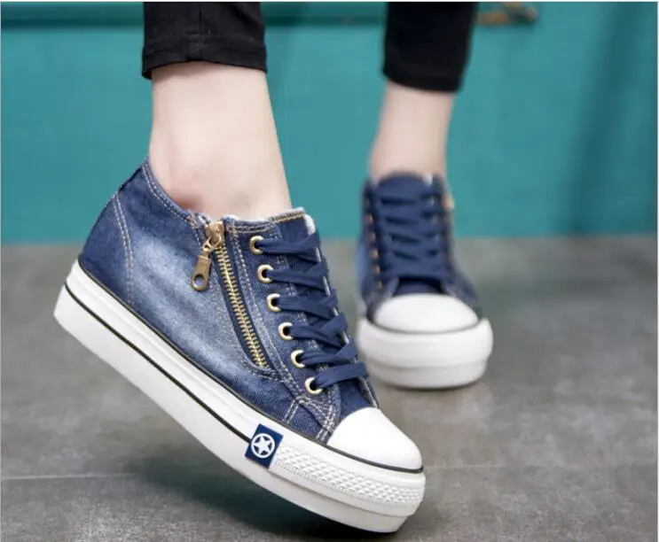 Женская обувь из джинсовой ткани на плоской подошве женская повседневная модная