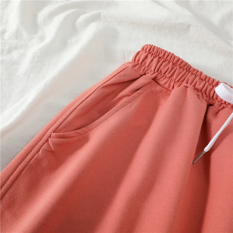 

Women's short, casual, solid summer cords, high-waisted waistband shorts for soft, feminine girls, short M-2XL.